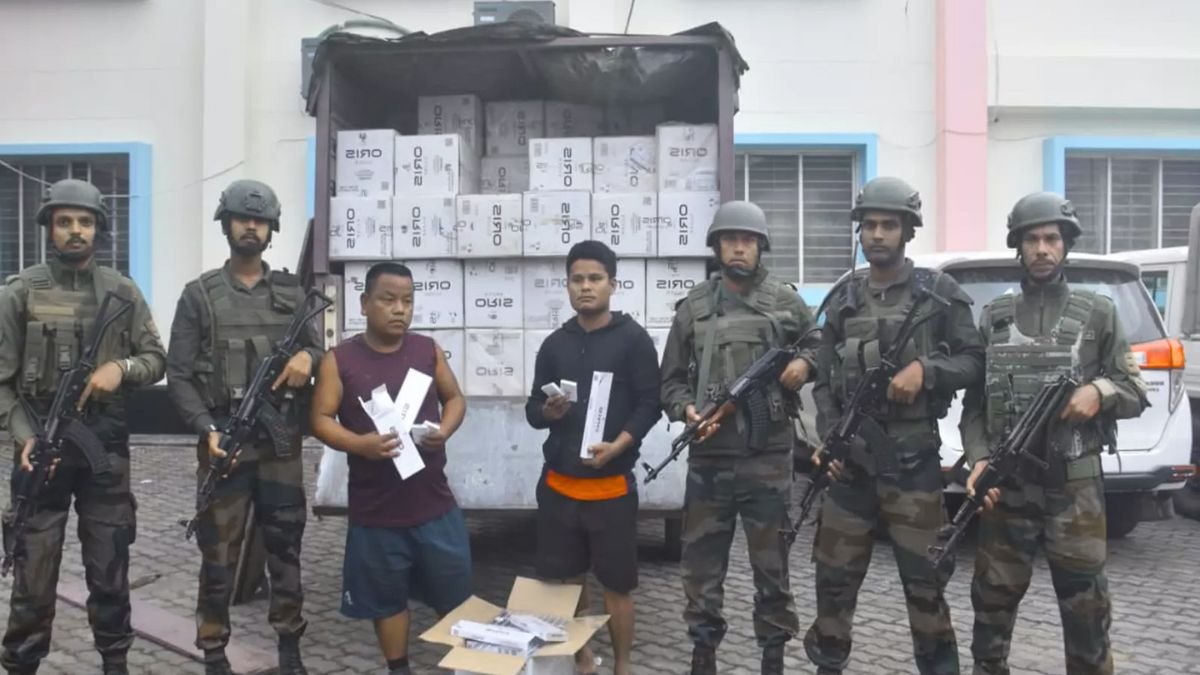 Asam Rifles Seized Imported Cigarettes Wrth Rs, 7 Cr.